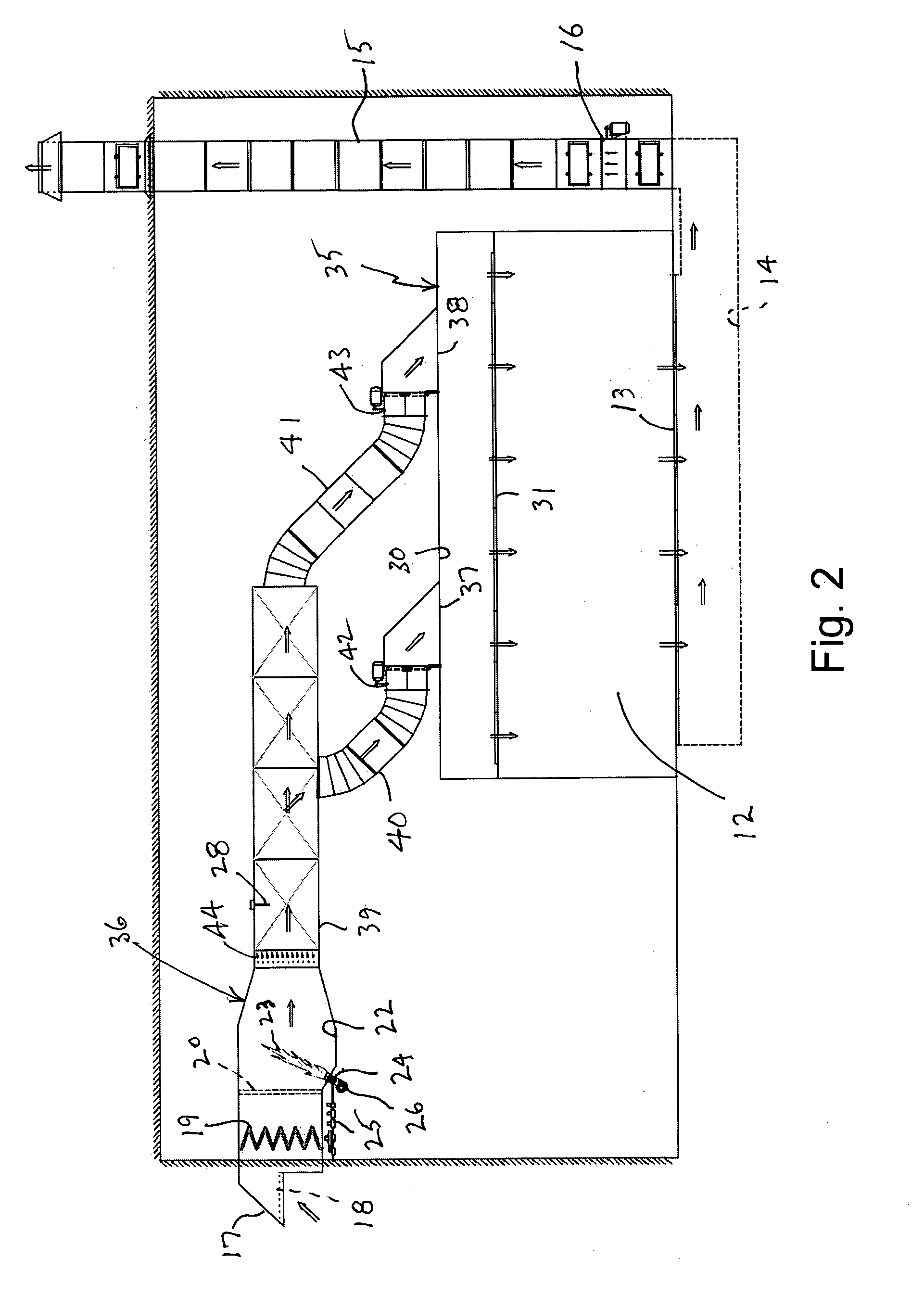 Heated replacement air system for commercial applications