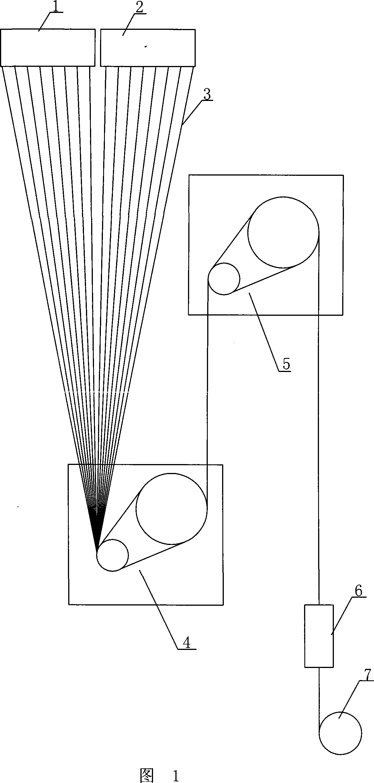 Method and device for manufacturing fully drawn yarn/pre-oriented yarn stranding composite yarn by one-step process