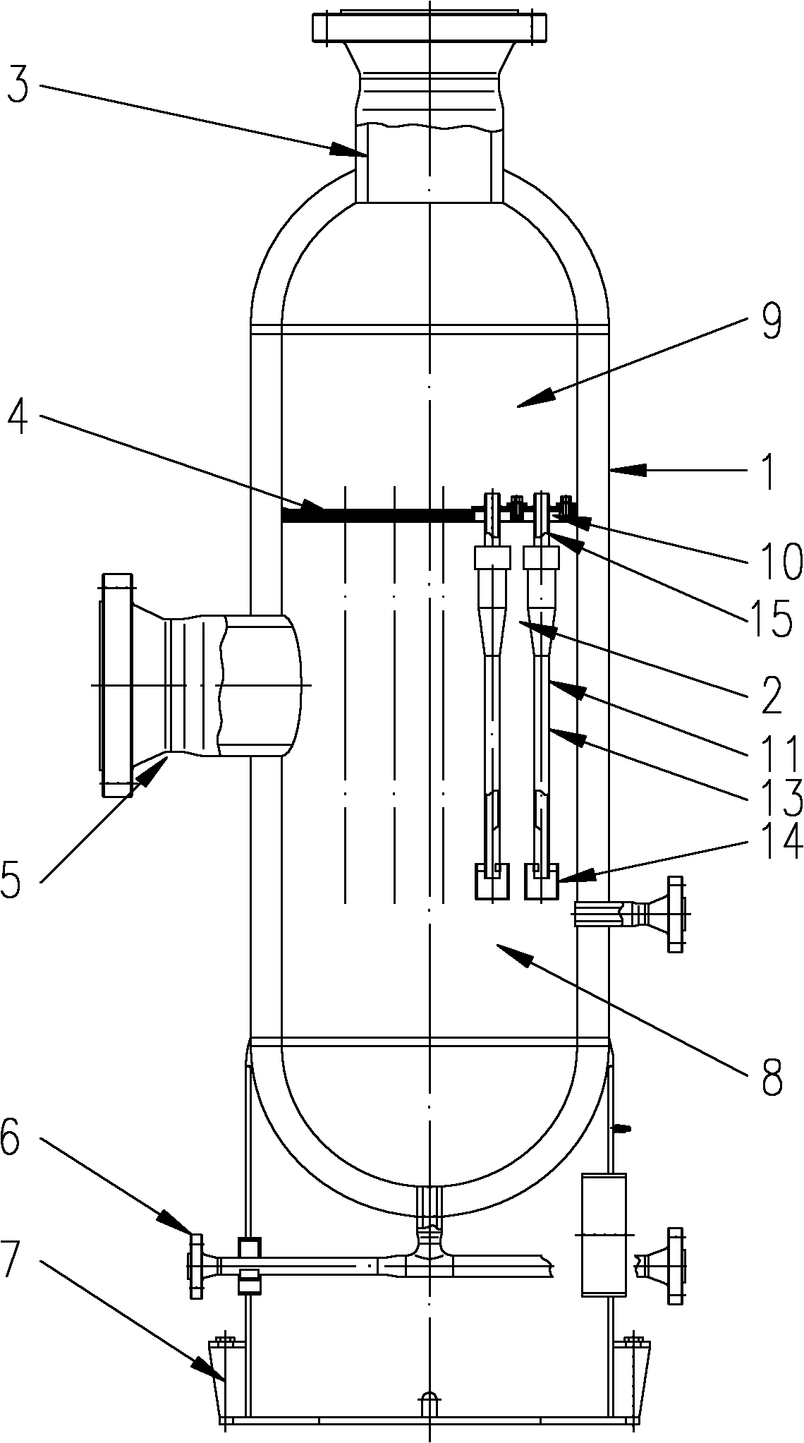 Micro-cyclone reinforced separation device and method for cold-high-pressure separator