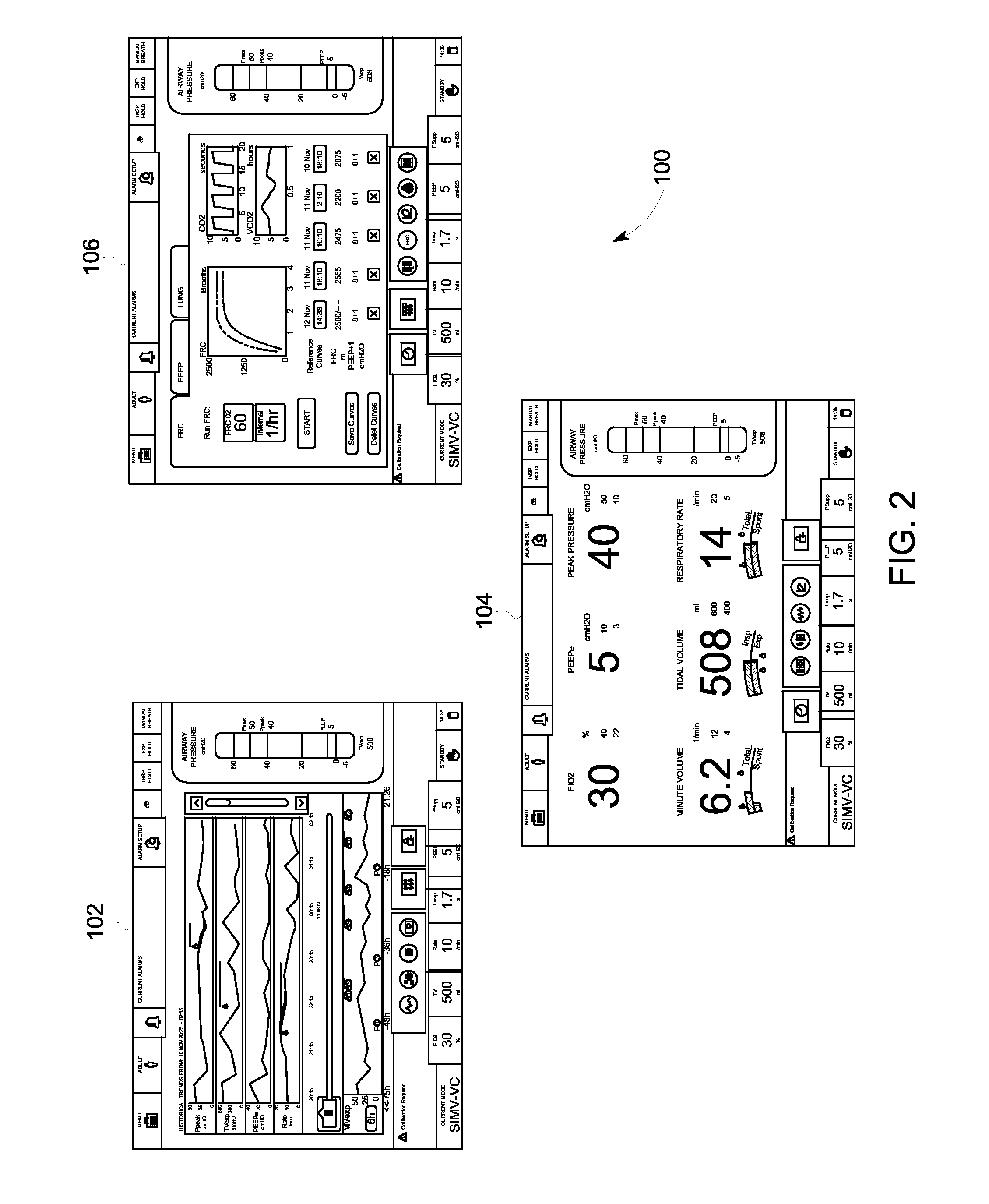 Method and system for visualizing mechanical ventilation information