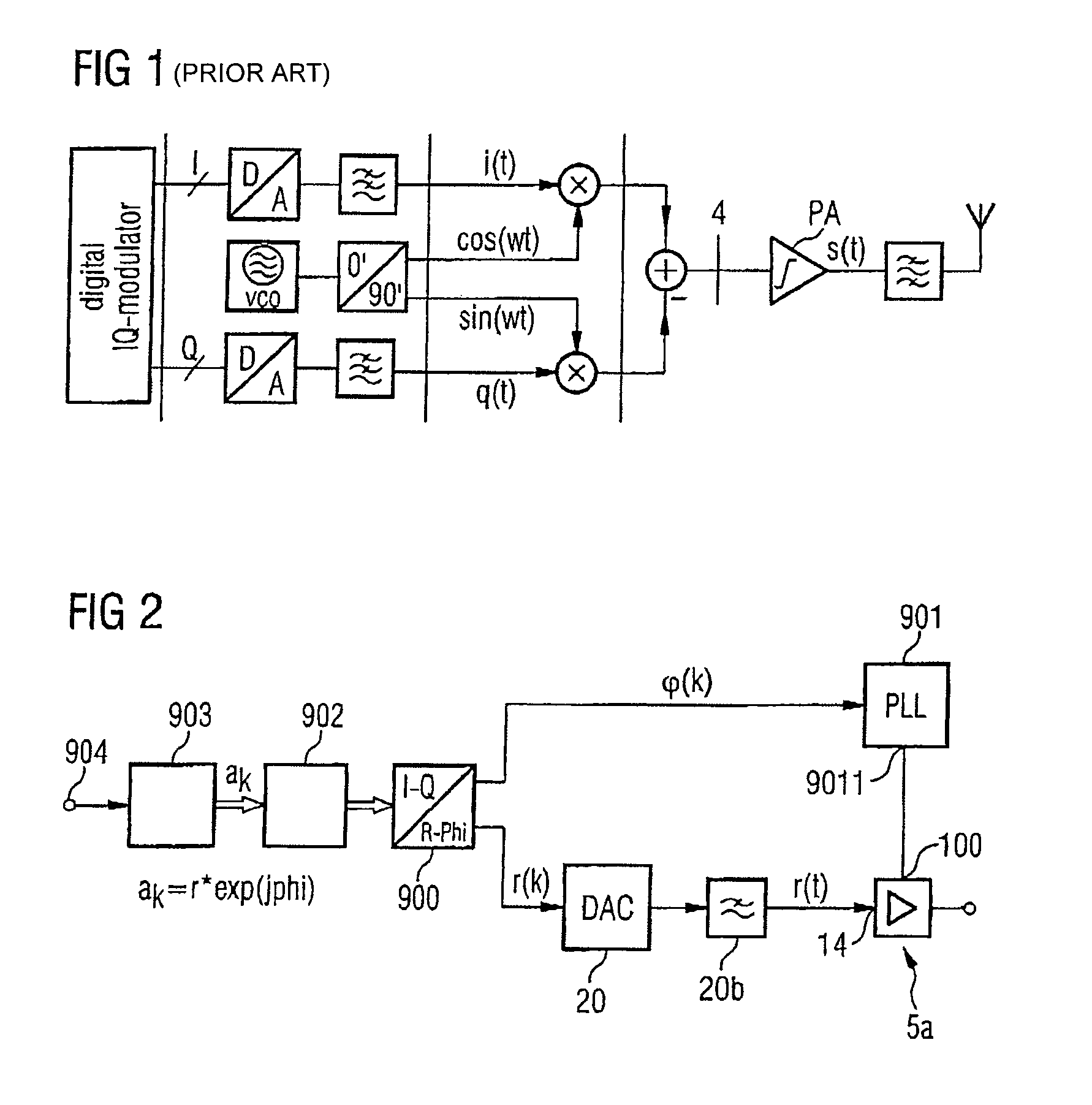 Amplifier arrangement, polar transmitter having the amplifier arrangement and method for amplifying signals