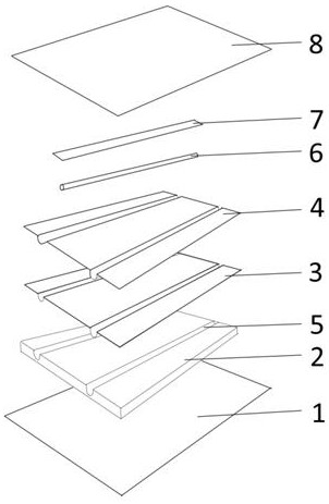 Laying method of nano carbon crystal water heating modules