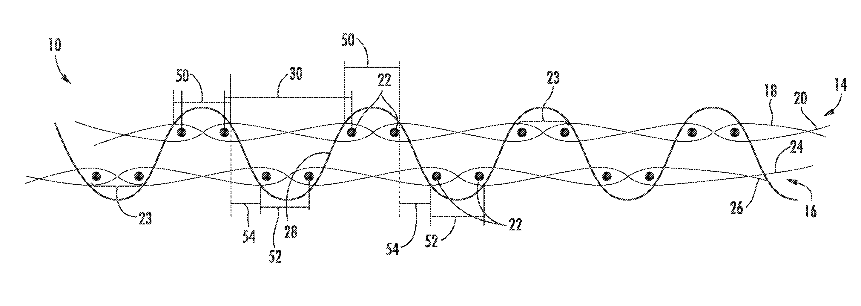 Energy absorbing fabric and method of manufacturing same