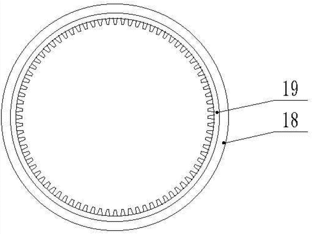 Biological fermenting device with multiple stirring shafts