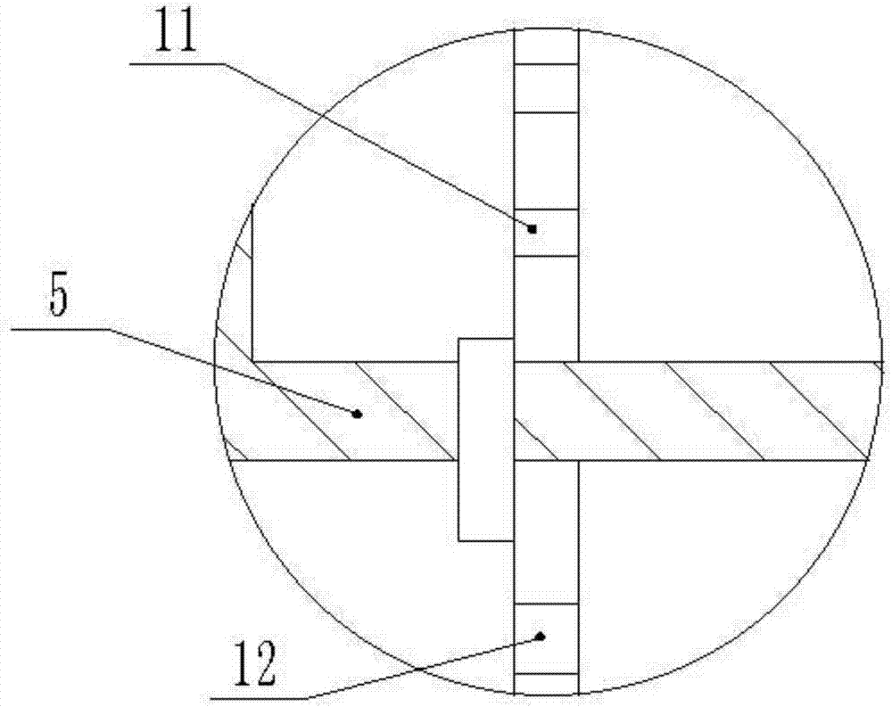 Biological fermenting device with multiple stirring shafts