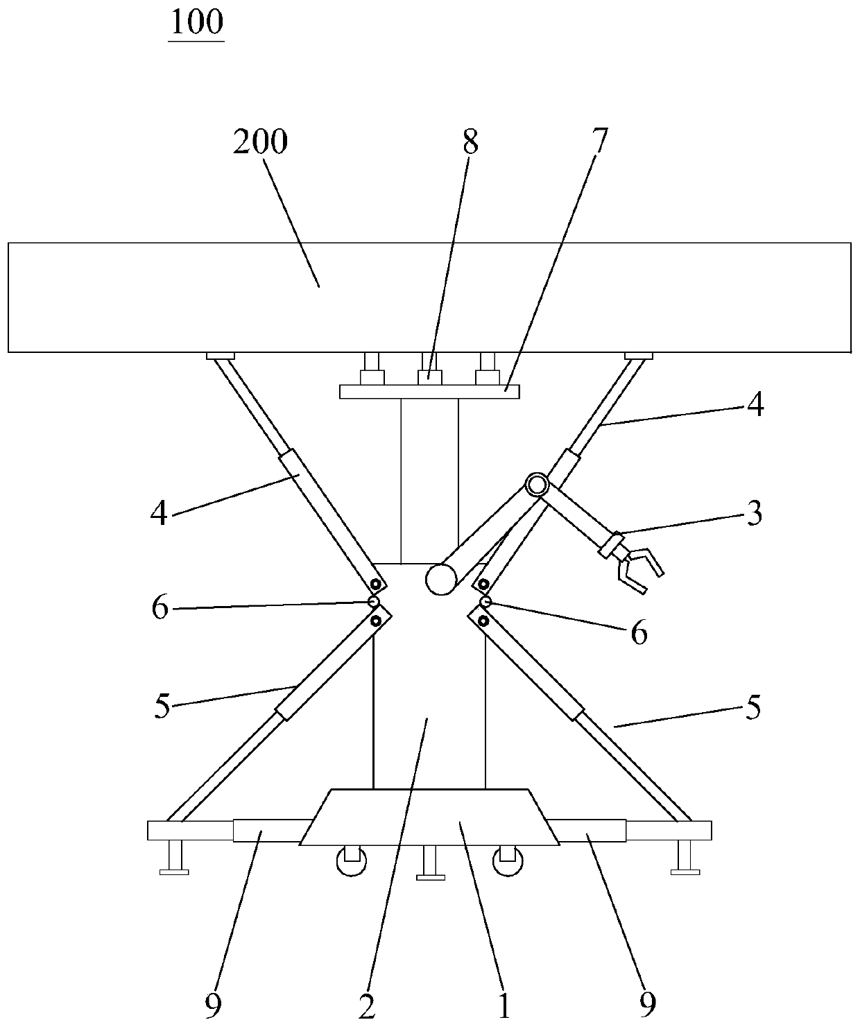 Building supporting robot