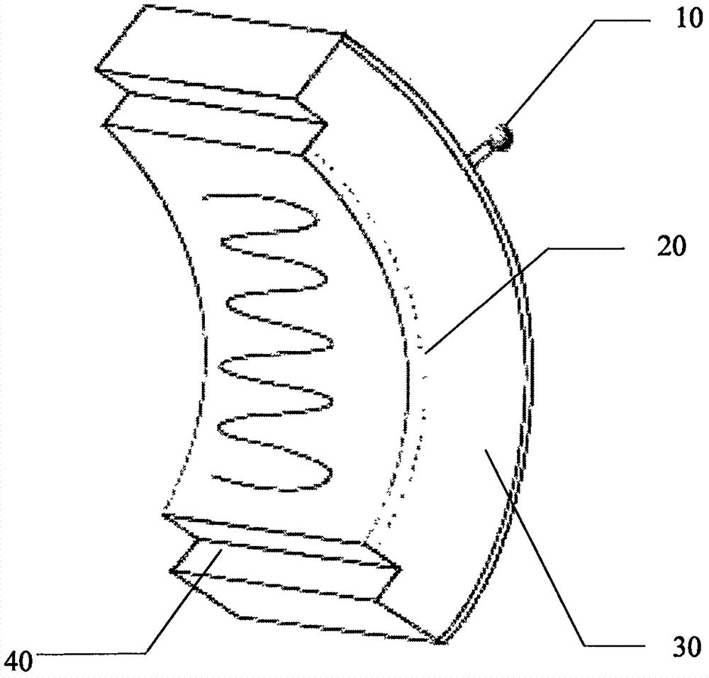 Heat preservation modular structure applied to high-temperature pipeline heat transfer