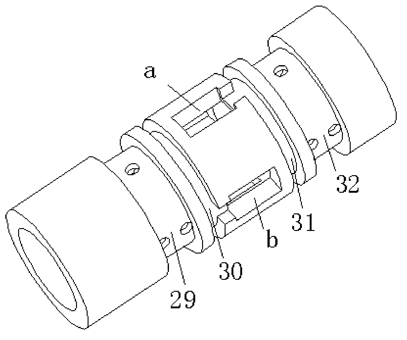 Rotating servo valve capable of realizing continuously and steplessly adjustable flow rate