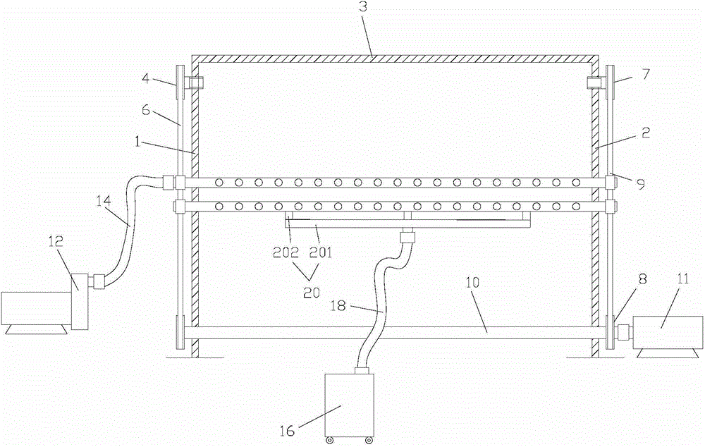 No-water cleaning device of central air-conditioning evaporator