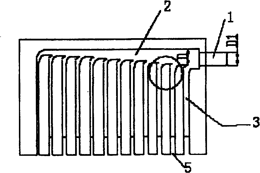 Impeller mechanical wing profile with trailing edge ejection