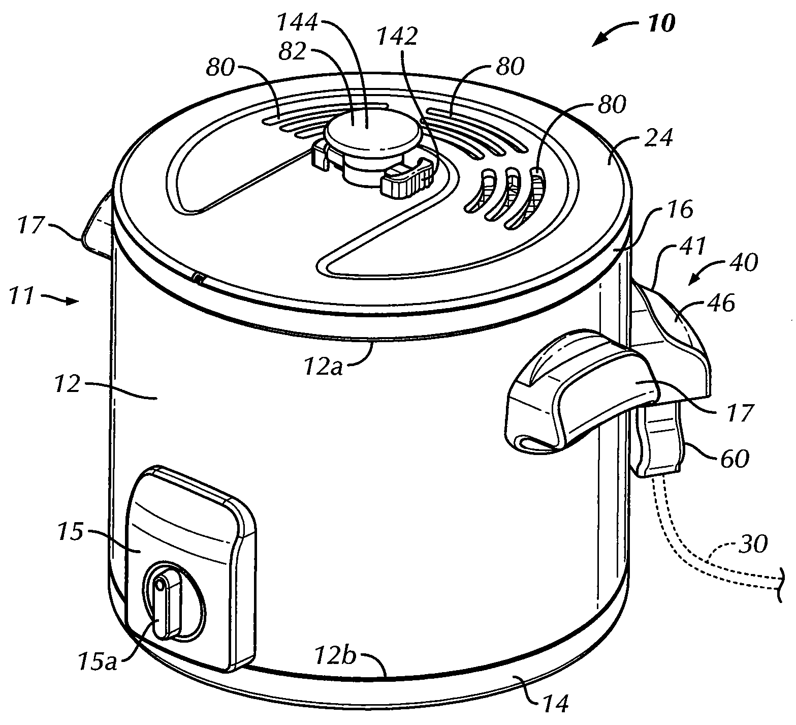 Deep fryer for cooking foodstuff