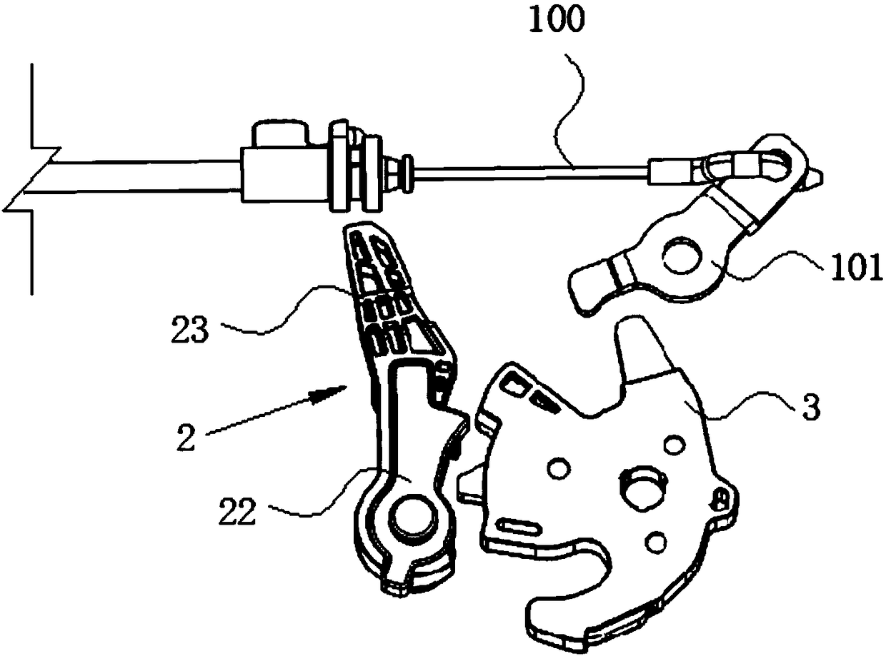 Safe self-locking mechanism for electric door lock of automobile