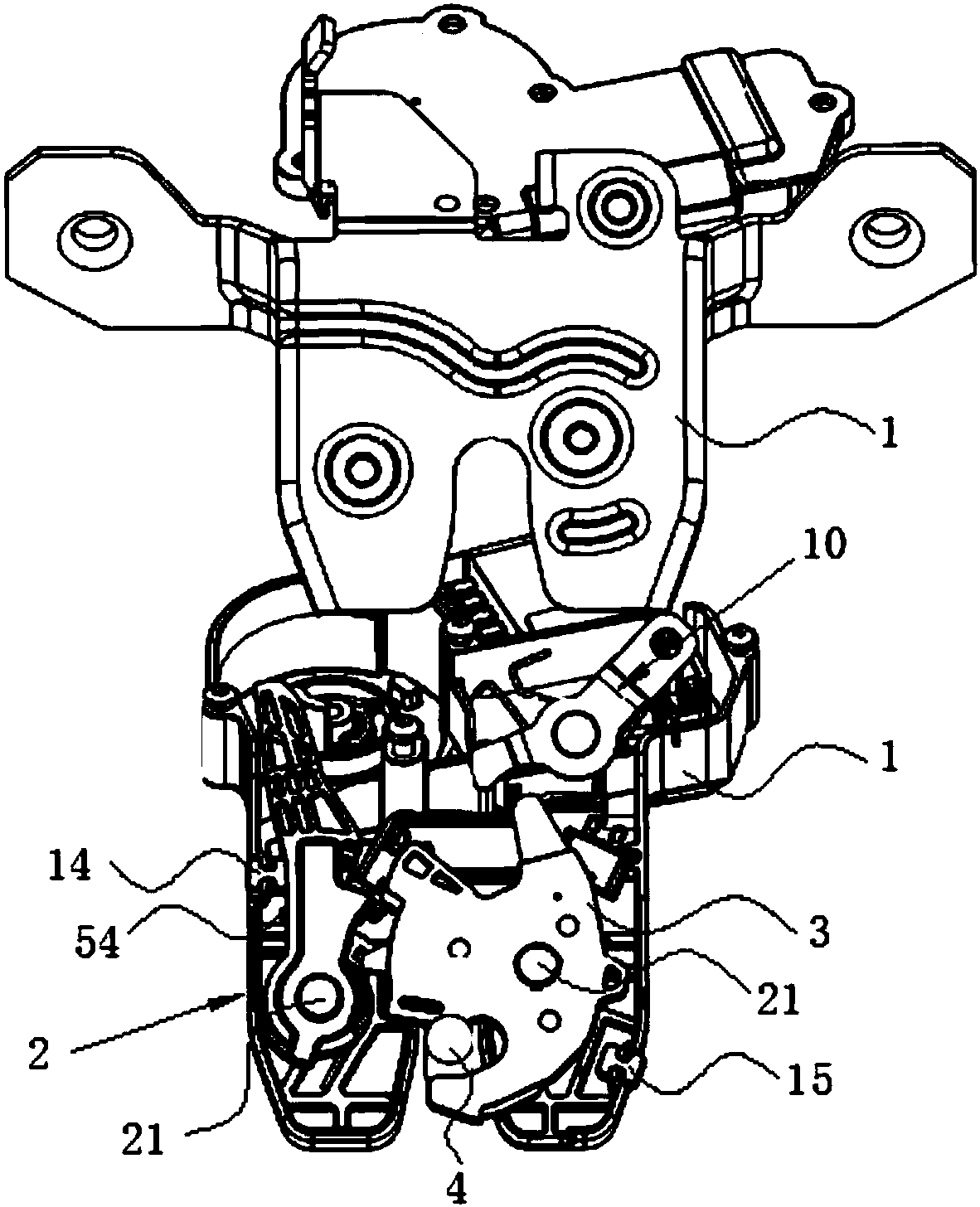 Safe self-locking mechanism for electric door lock of automobile