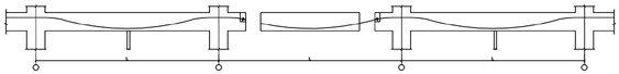 Unbonded prestressed concrete structure beam plate punching method