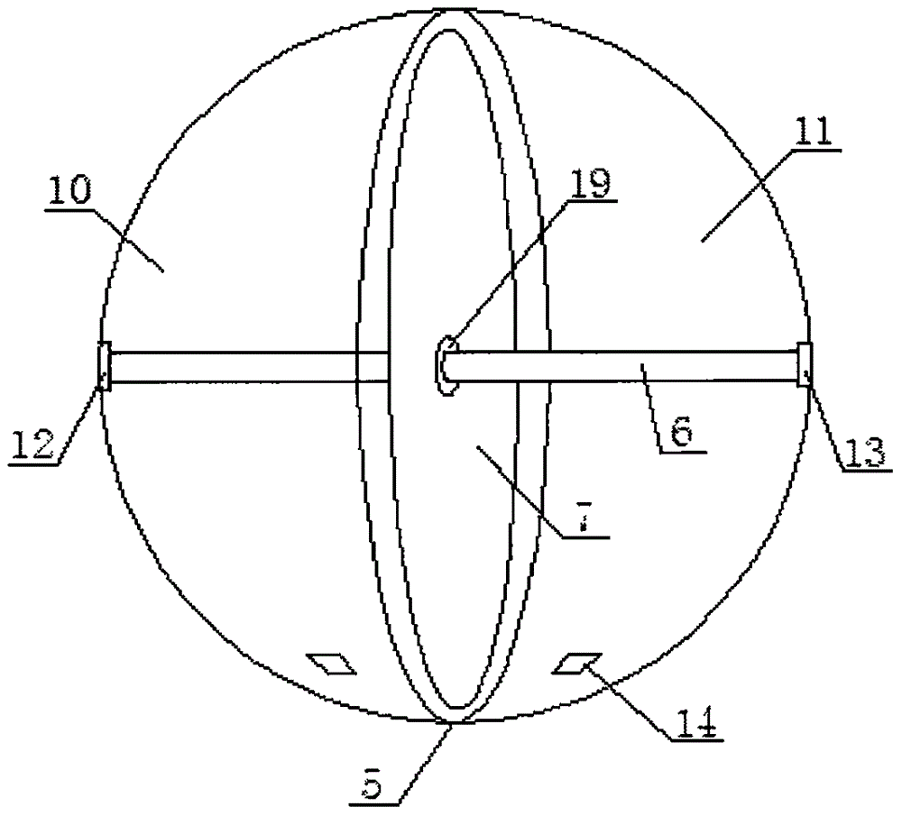 Spherical walking device of planet surface detector