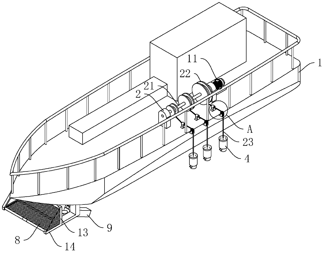 Remote-controlled water collecting apparatus used for river or lake