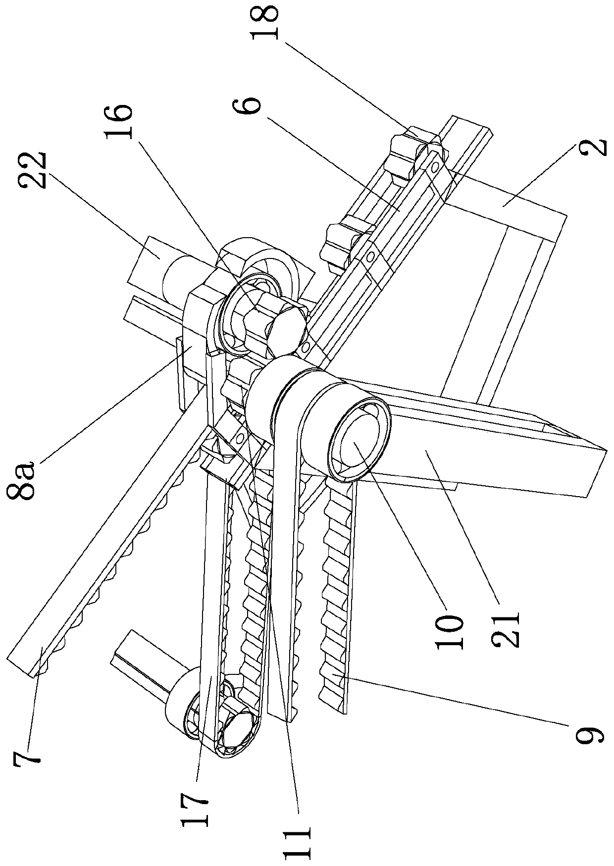 Portable winding and unwinding device for mussel breeding seedling rope reel