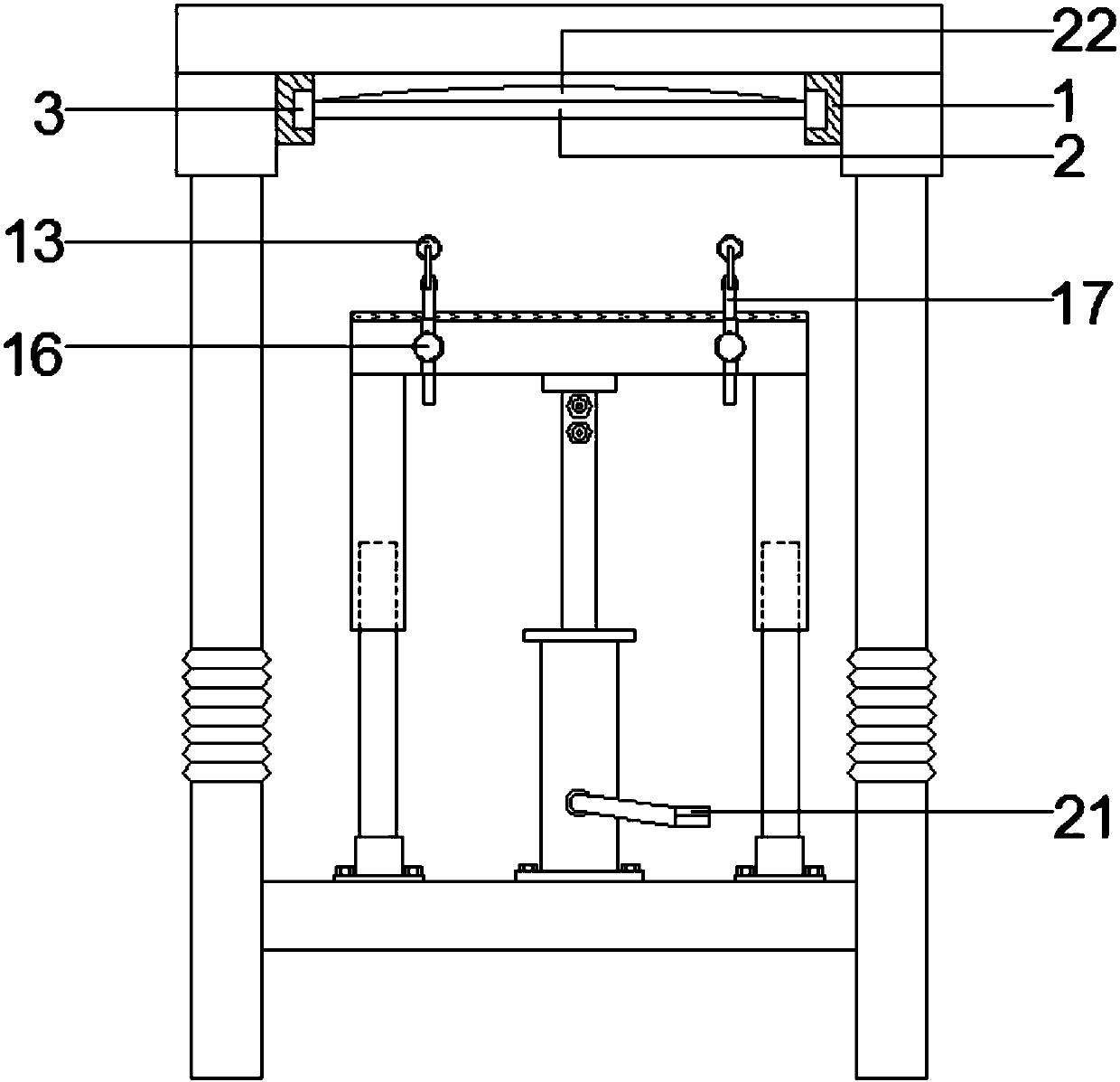 Product art design photocopy bench having scaling function