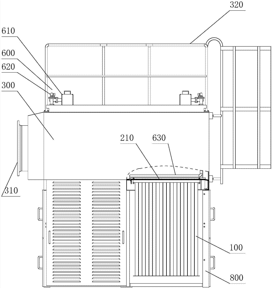 Device for filtering suspended particulate matter from gas