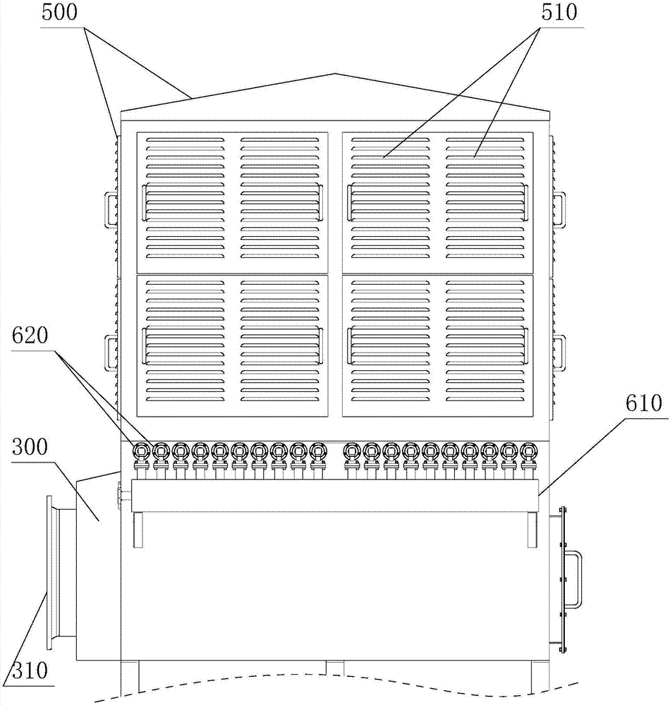 Device for filtering suspended particulate matter from gas