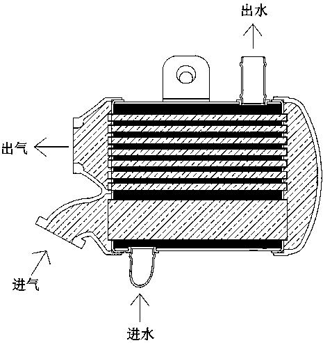 Cooler with variable cooling efficiency