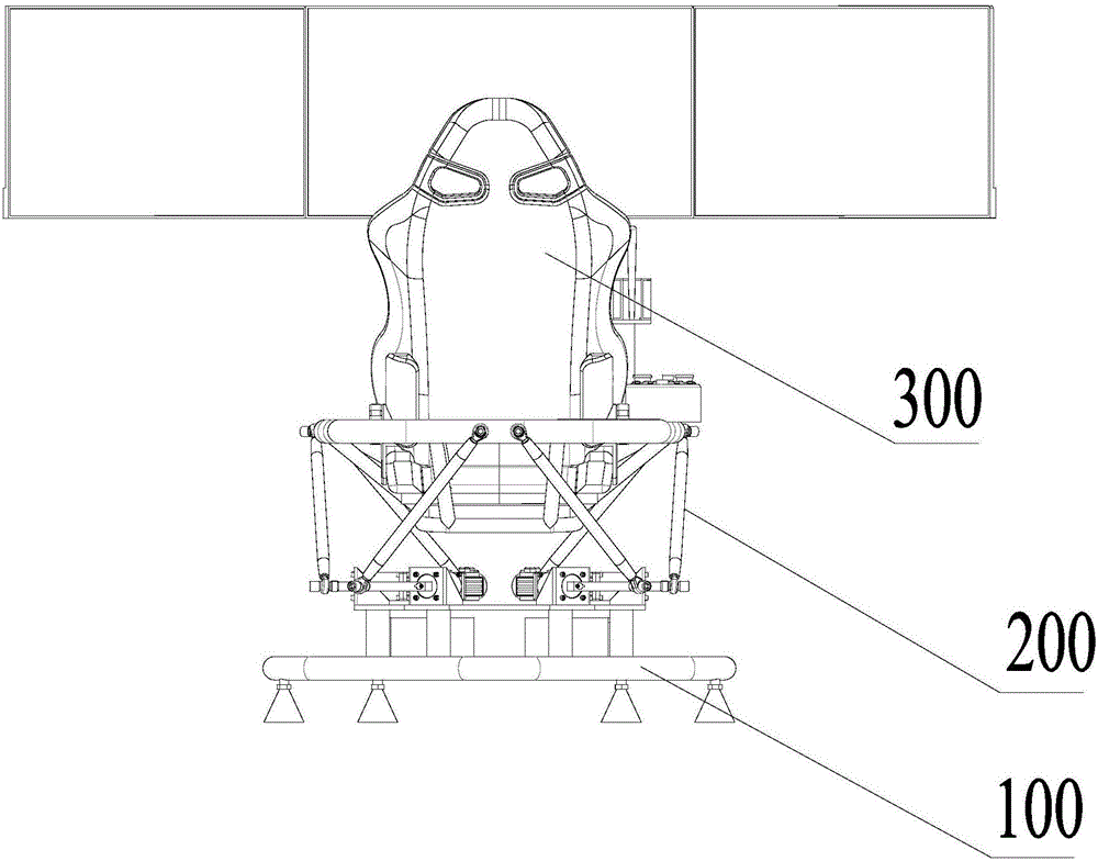 Simulated driving game equipment system