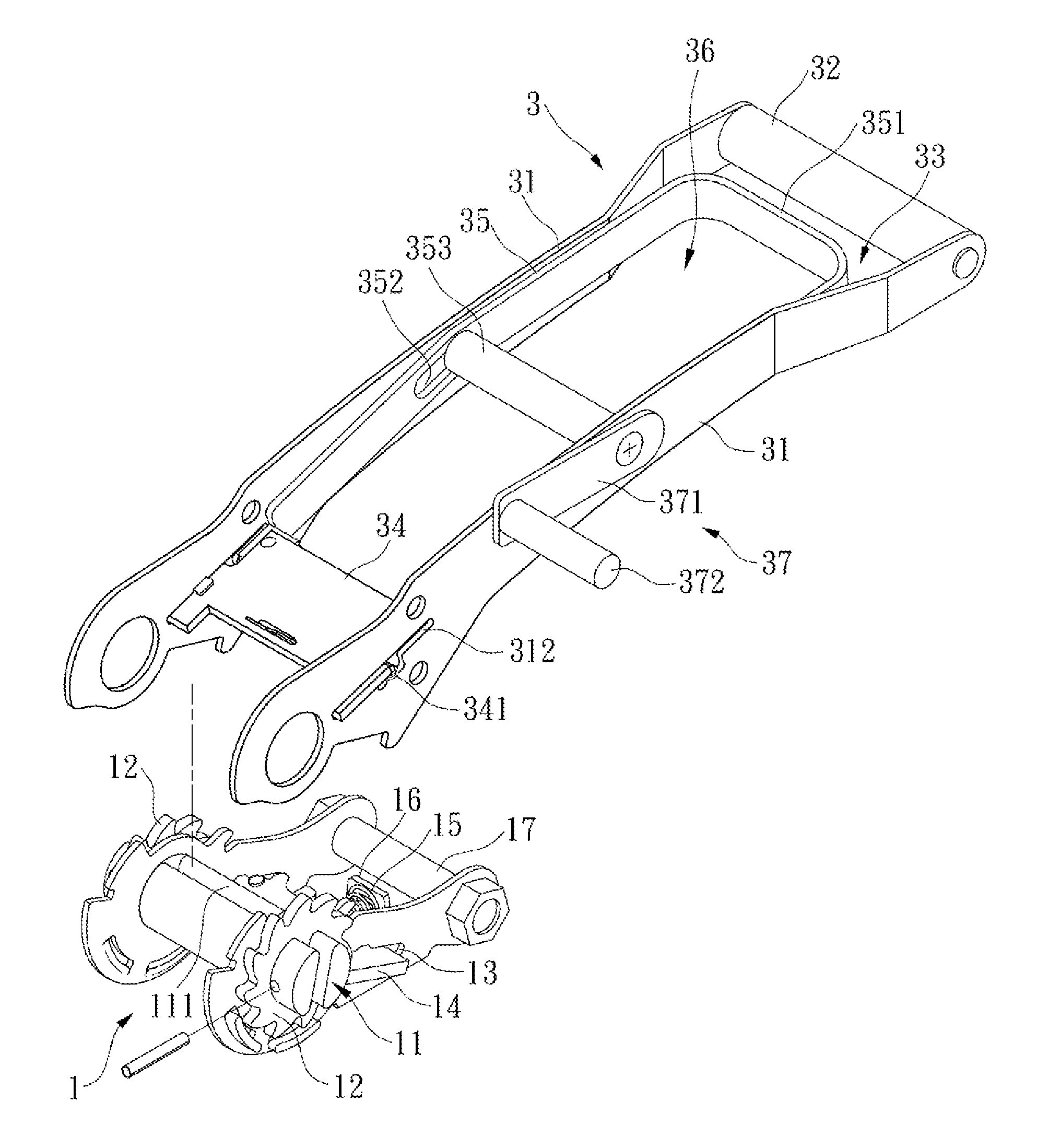 Hand puller whose handle rolls in the strap