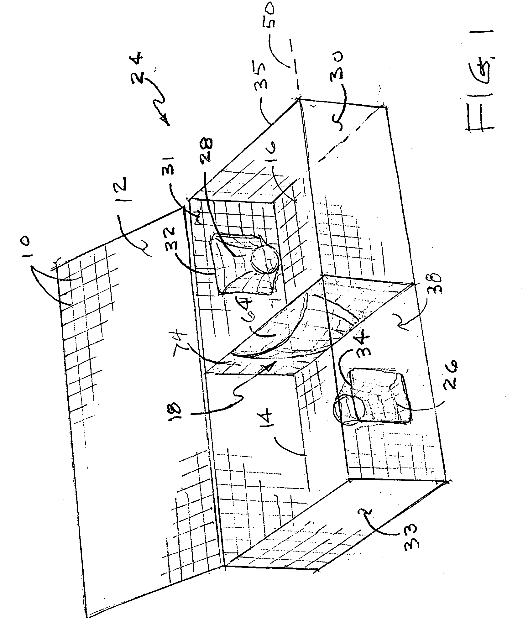 Multiple feeding chamber lobster trap with self closing bait well