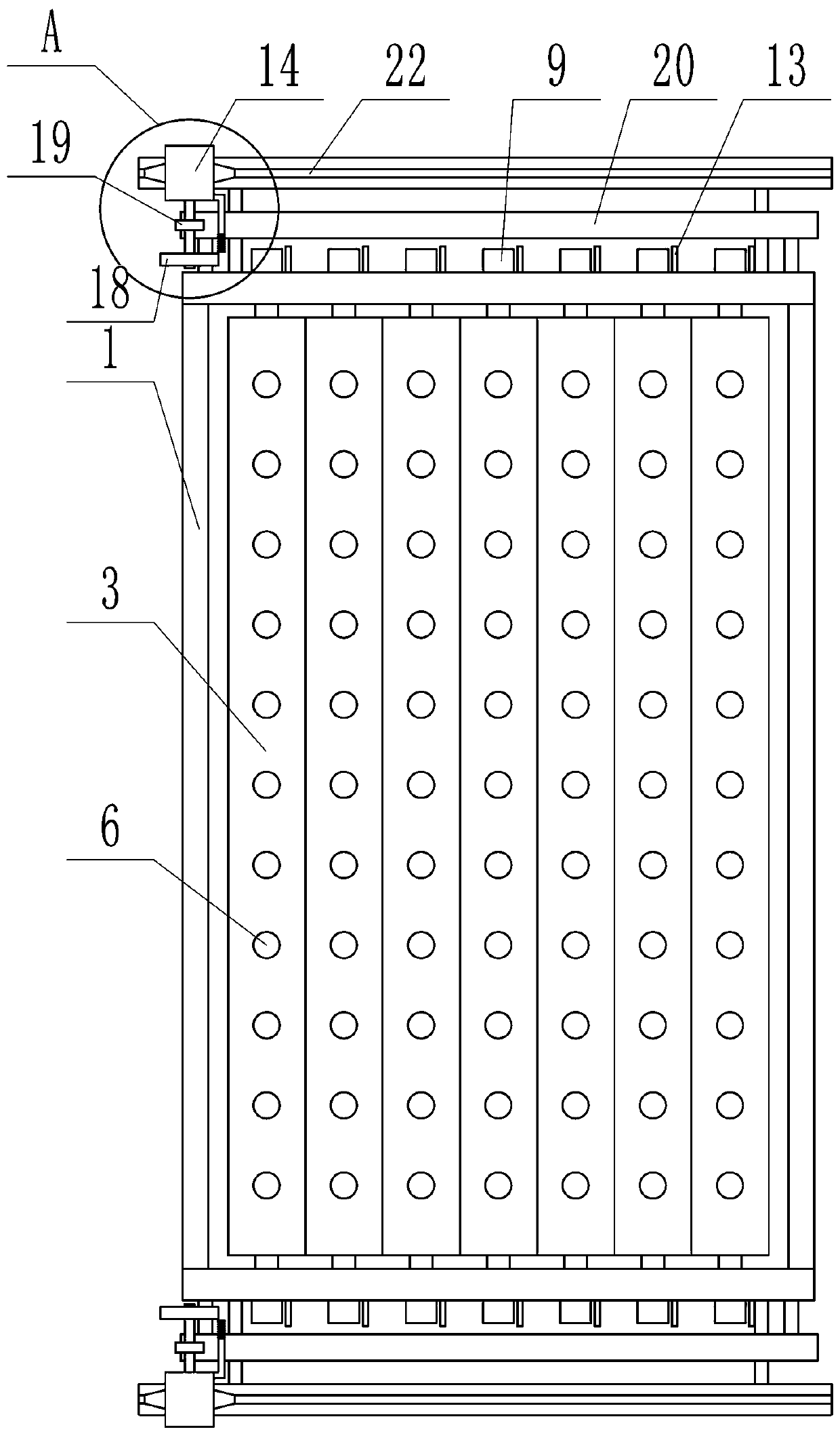 A transport-free surgical debridement bed