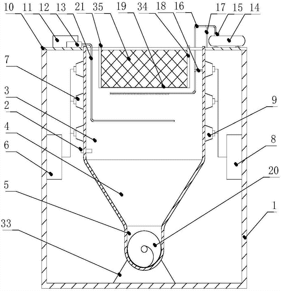 Ultrasonic root system cleaning machine and working method thereof