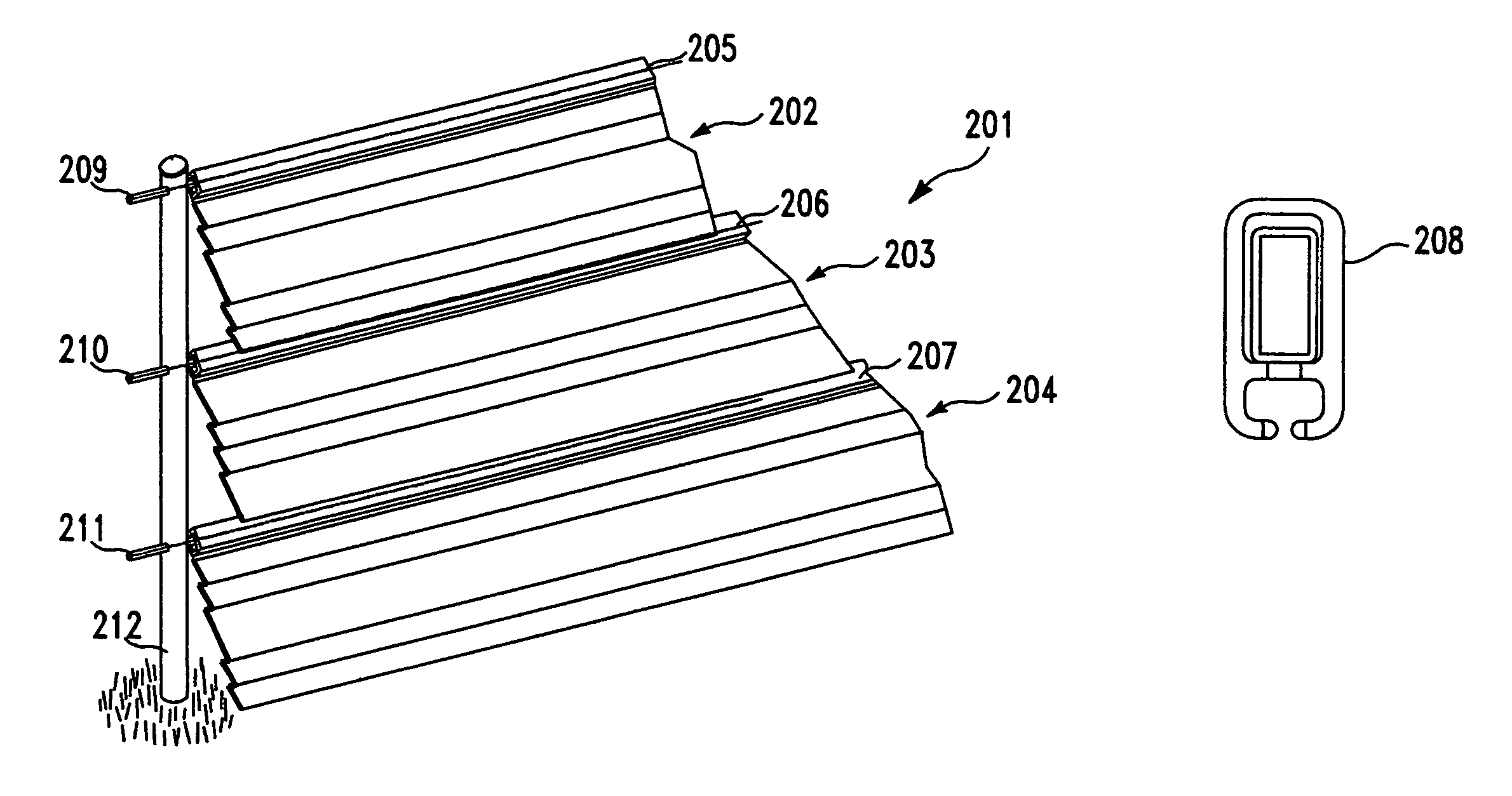 Flexible fence assembly