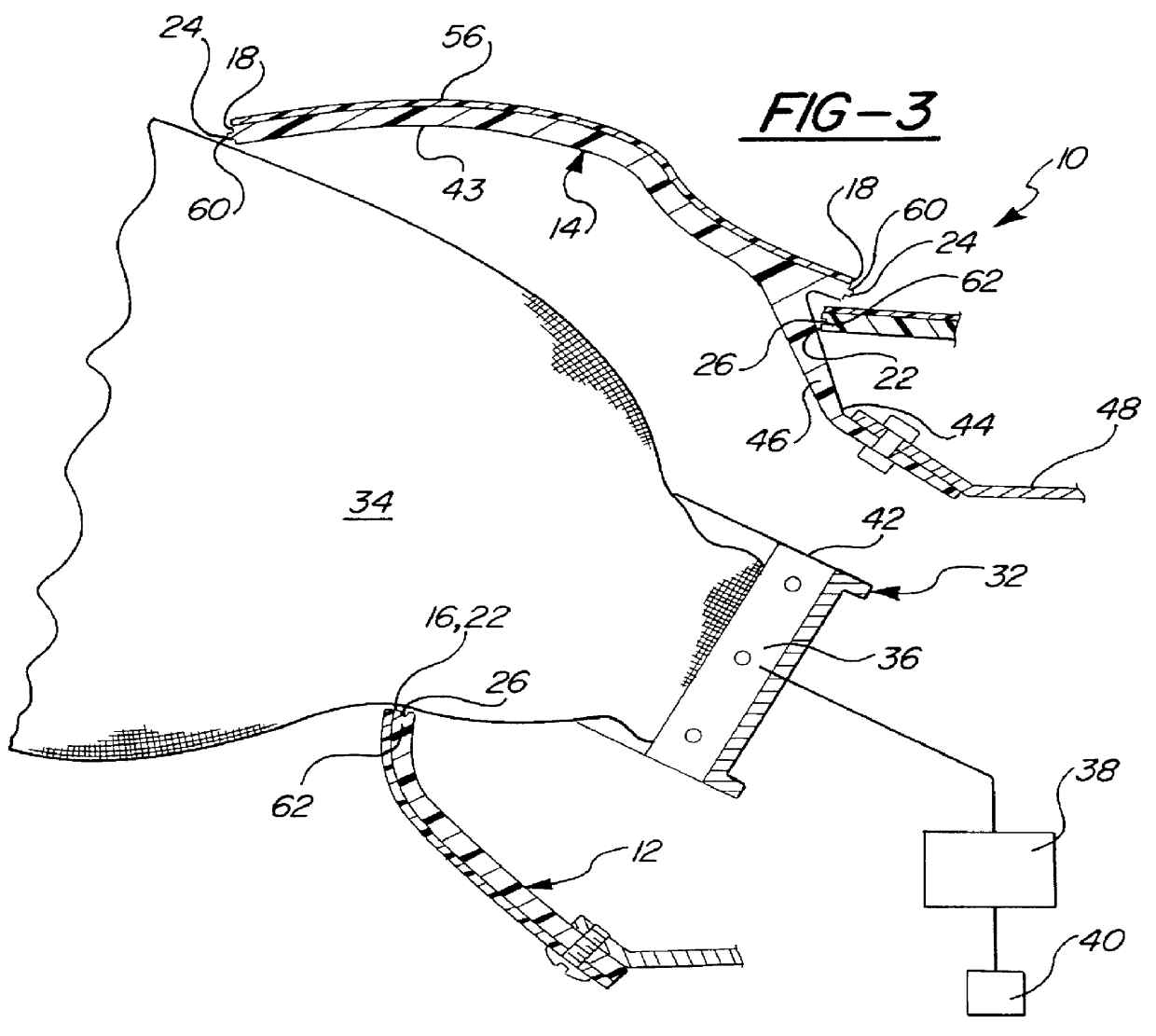 Integral PSIR door for an instrument panel and method for making same