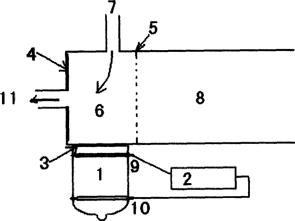 Ion migration spectrometer based on sample through membrane