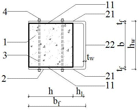 A method for quickly strengthening reinforced concrete eccentric columns