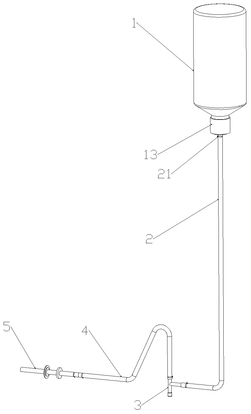 Device capable of effectively preventing infection of ventricular drainage patients