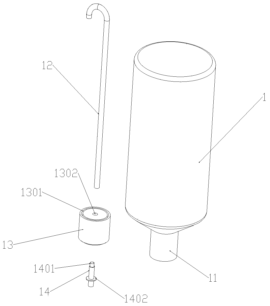 Device capable of effectively preventing infection of ventricular drainage patients