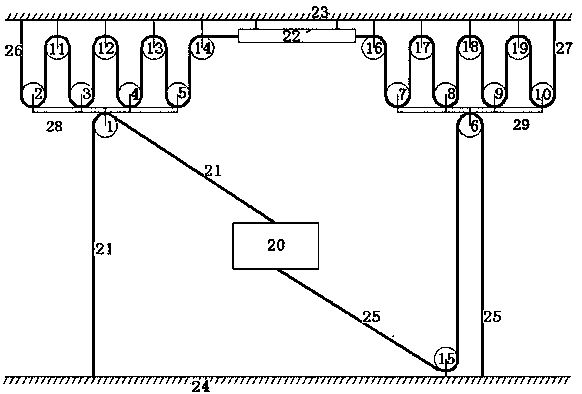 A generator power generation device for wave energy based on pulley expansion