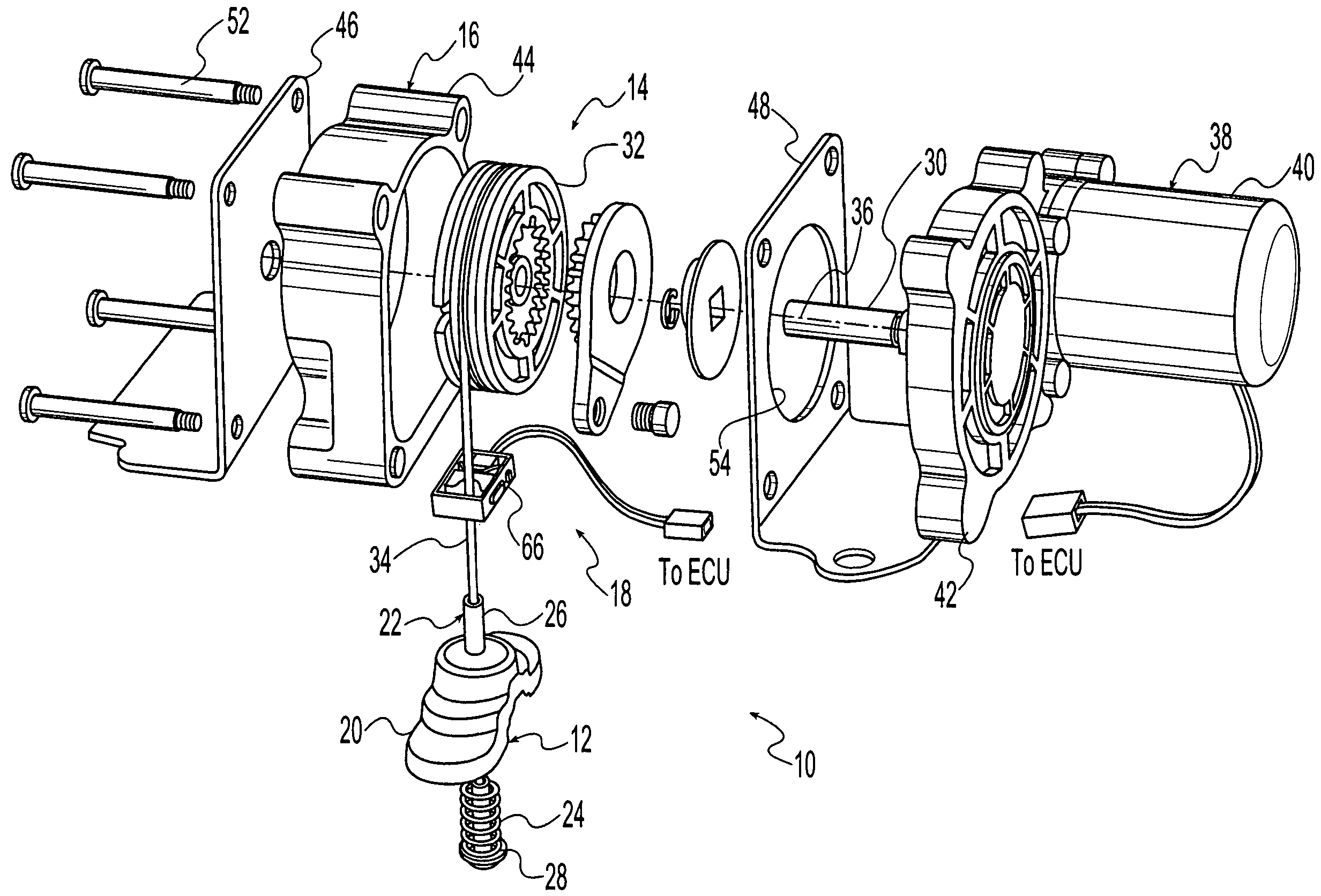 Manual tire carrier with travel switch