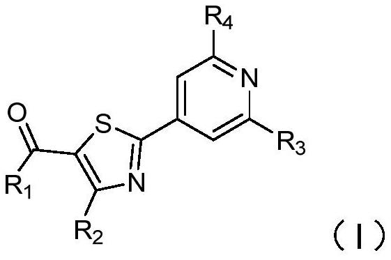 2-pyridyl thiazole derivative and application thereof