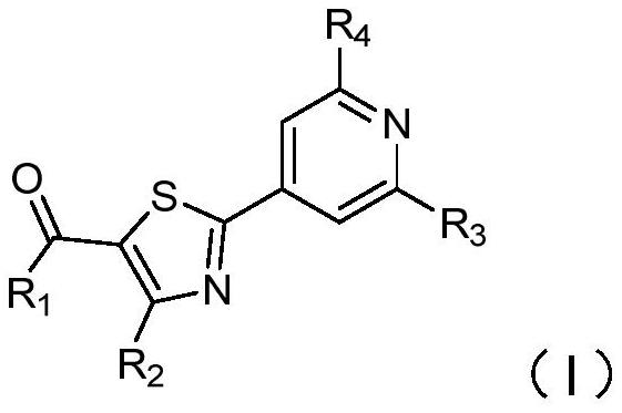 2-pyridyl thiazole derivative and application thereof