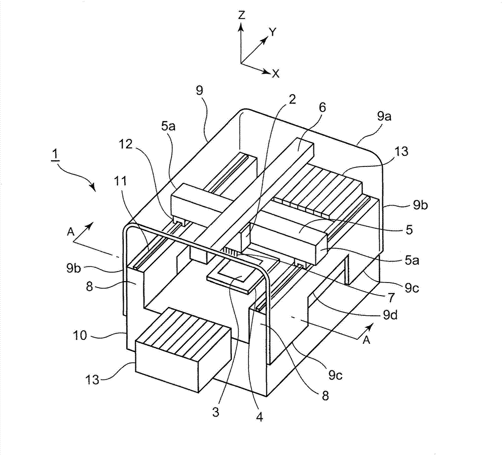 Part mounting device and method