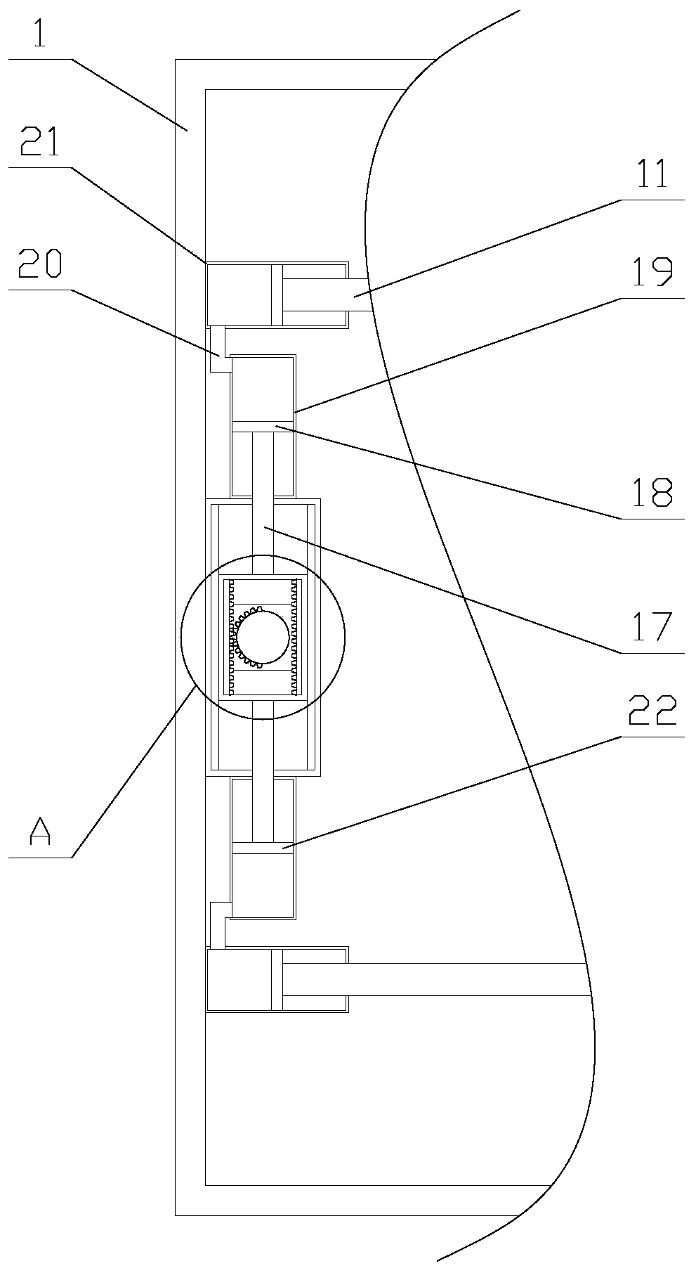 Coal chemical industry energy-saving type drying device with stirring function