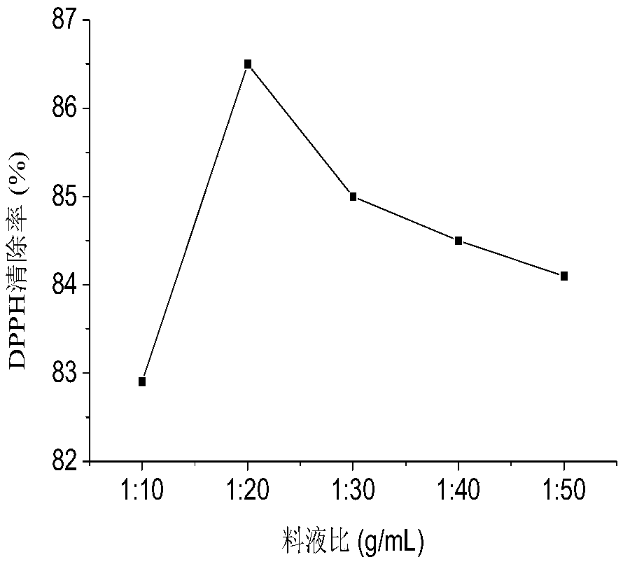 Response surface method optimized method for extracting antioxidant ingredients from podocarpus leaves