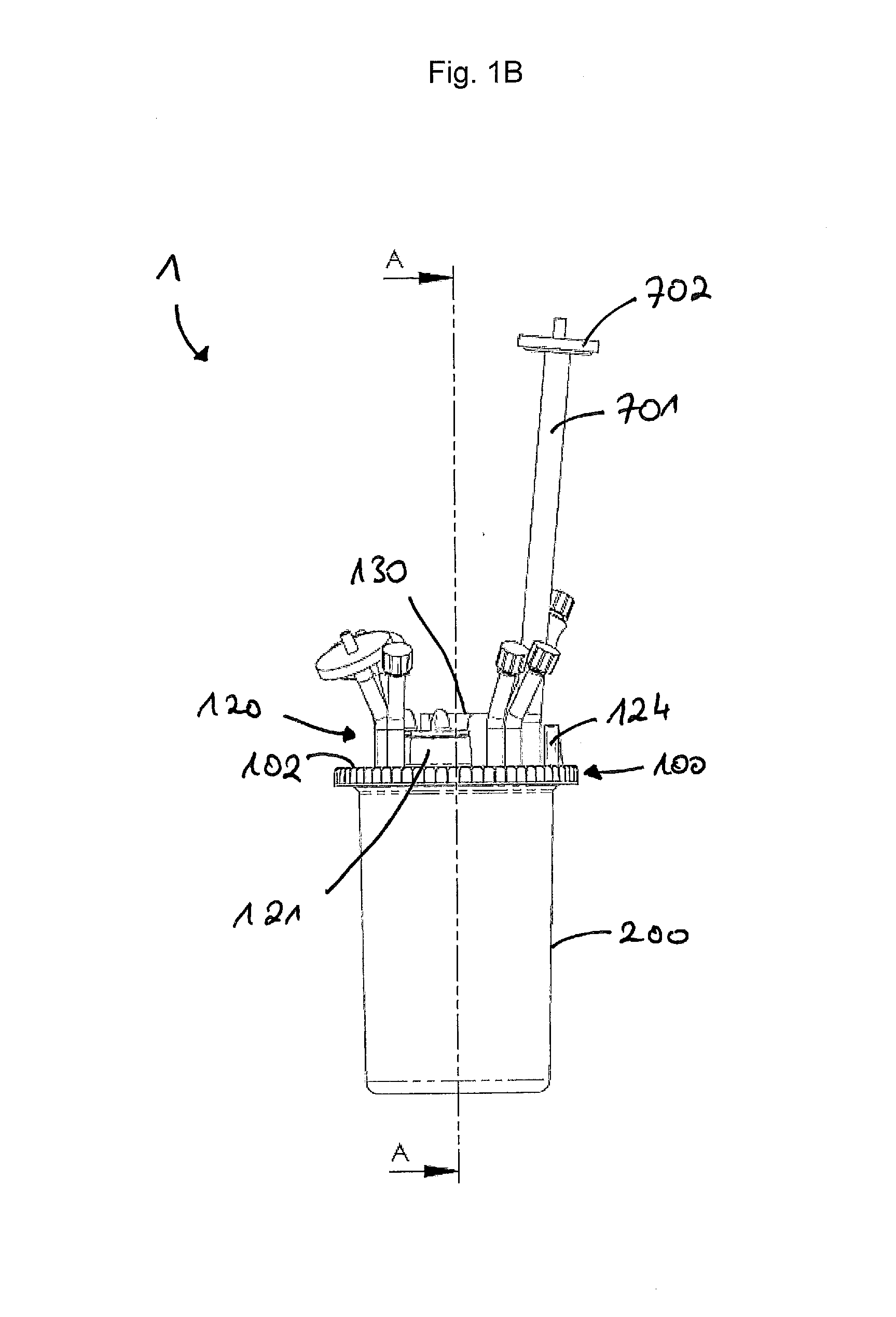 Single-use bioreactor and head plate, and a process for manufacturing same