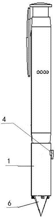 Portable trace heavy metal ion concentration detection pen