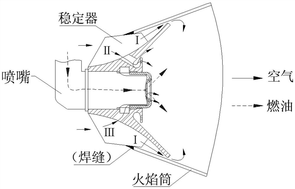 Fuel atomizing device and flame tube head structure having the same