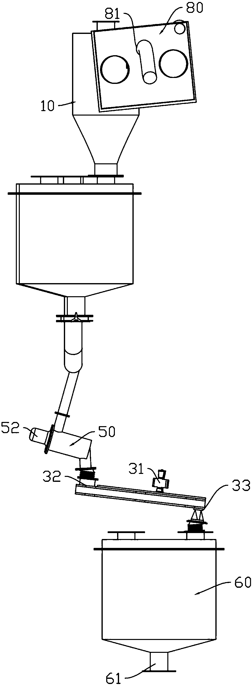 Metal 3D printing one-stop powder recovery and purification device and method