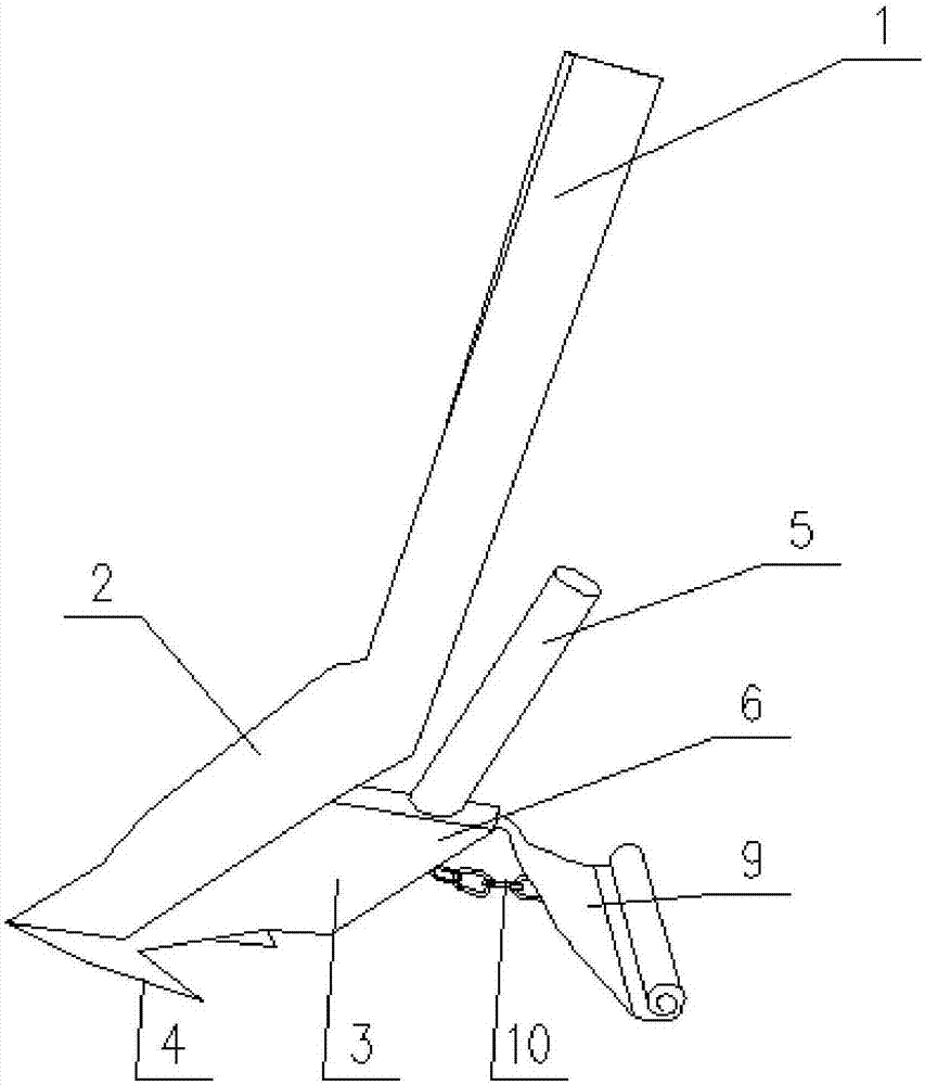 Ditching layered fertilization device for seeding machine