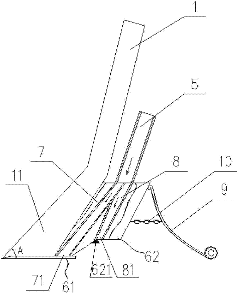 Ditching layered fertilization device for seeding machine