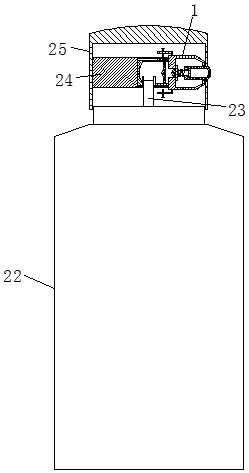 Pressure-reducing atomization spray valve for carbon dioxide propellant paint spraying